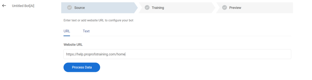 Pro Profs chatbot training