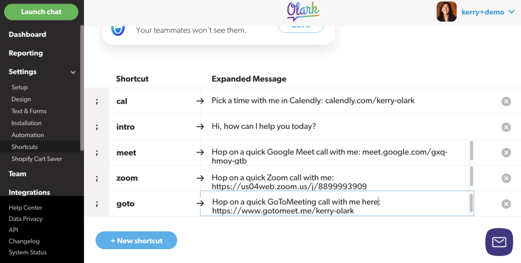 Olark - Free Live Chat