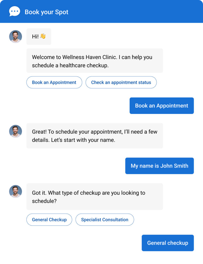 Appointment Booking Template ProProfs