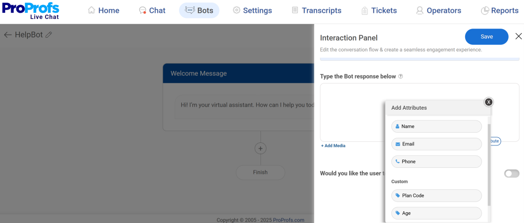 Personalize the Chat