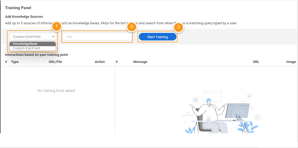 chatbot training panel