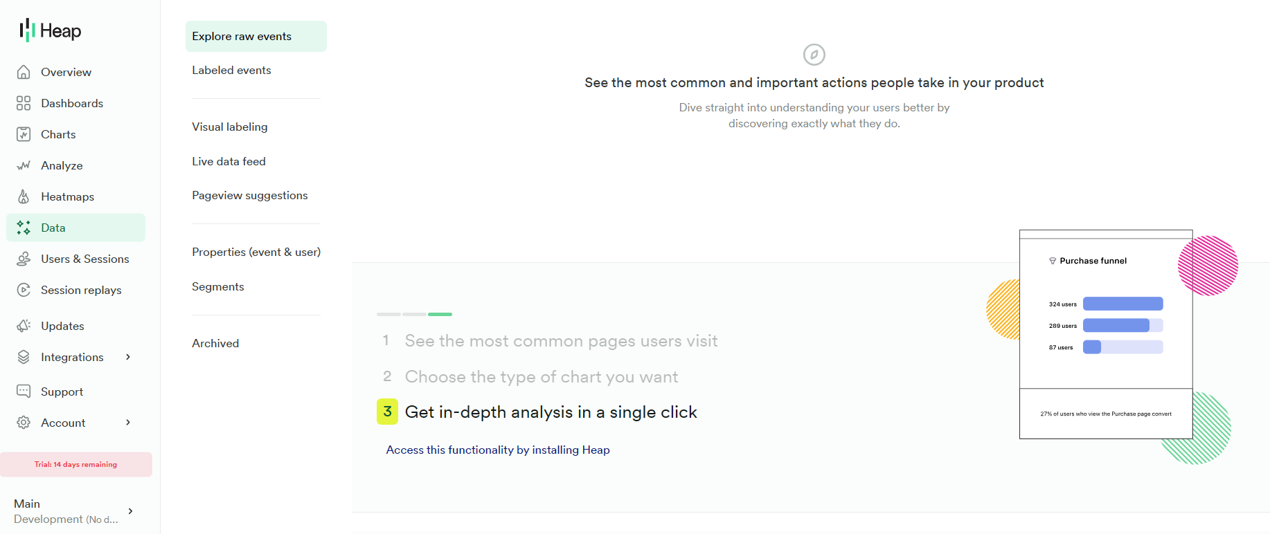Heap for customer retention