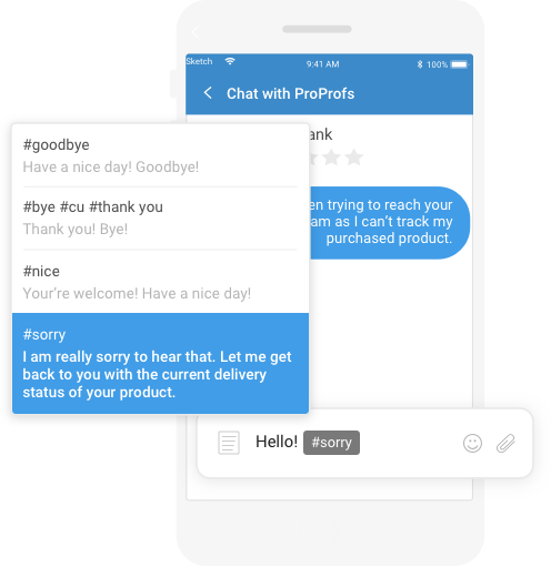 Live Chat Canned Responses Canned Responses for Live Chat ProProfs