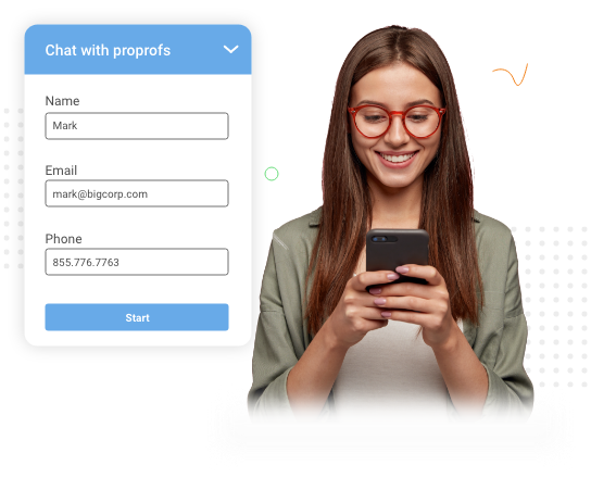 capture lead 24/7 with proprofs chatbot